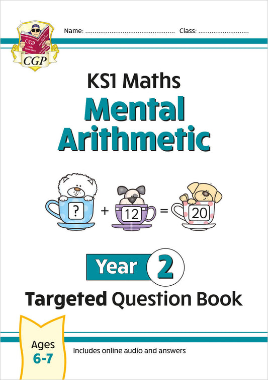 CGP KS1 Maths Year 2 Mental Arithmetic Targeted Question Book (includes Online Answers & Audio Tests)