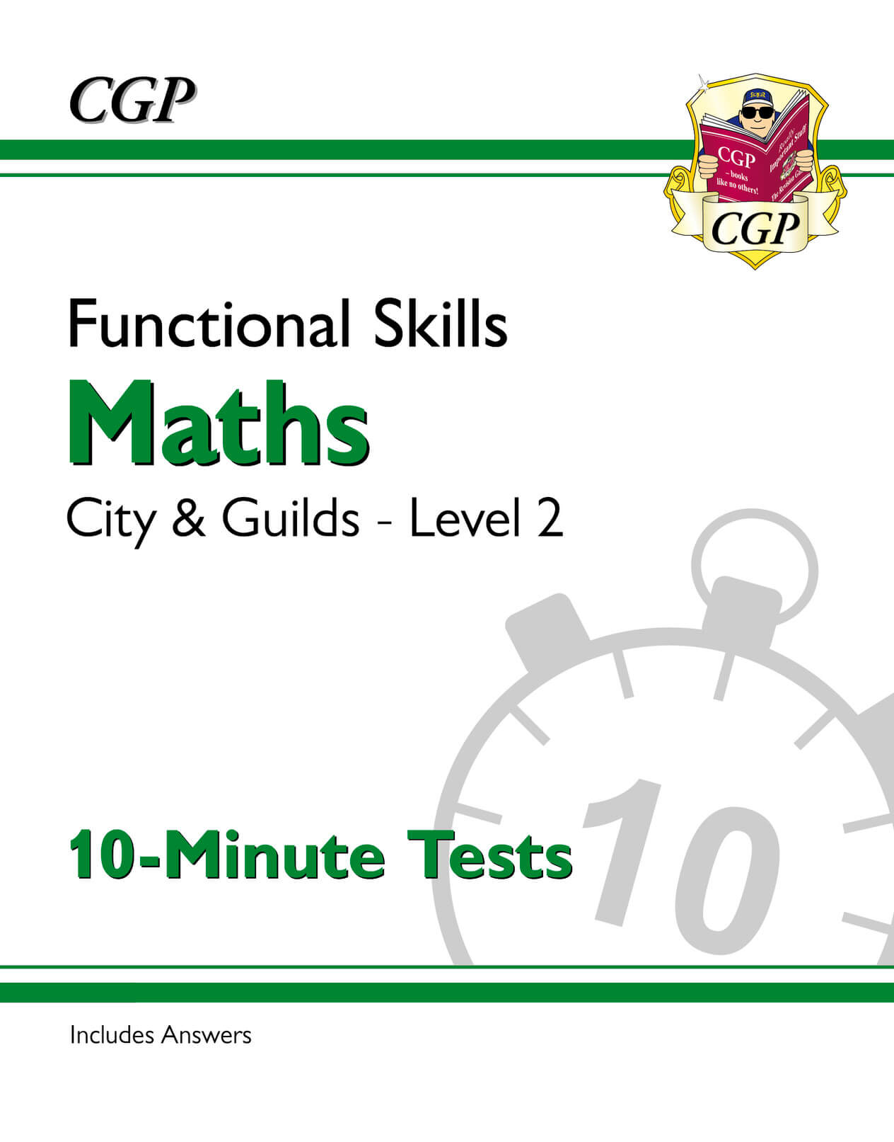 CGP Functional Skills Maths: City & Guilds Level 2 - 10-Minute Tests