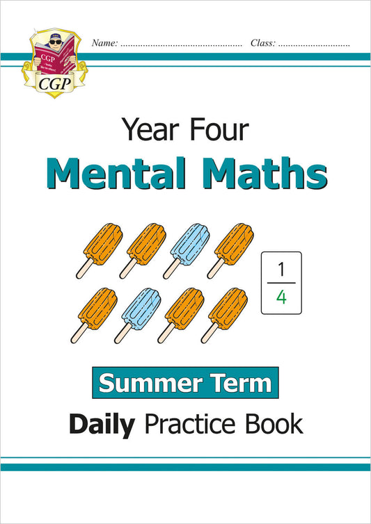 CGP, KS2 Mental Maths Year 4 Daily Practice Book: Summer Term