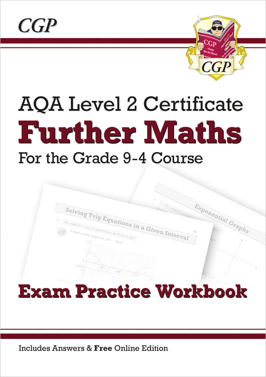 CGP AQA Level 2 Certificate in Further Maths: Exam Practice Workbook (with Answers & Online Edition)