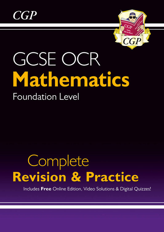 CGP New GCSE Maths OCR Complete Revision & Practice: Foundation (with Online Ed, Videos & Quizzes)