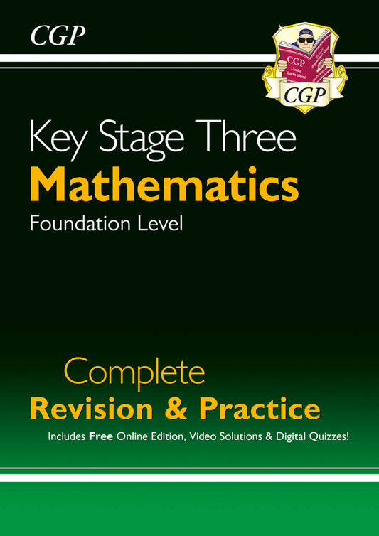 CGP KS3 Maths Complete Revision & Practice – Foundation (includes Online Edition, Videos & Quizzes)