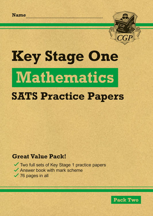 CGP, KS1 Maths SATS Practice Papers: Pack 2 (for end of year assessments)