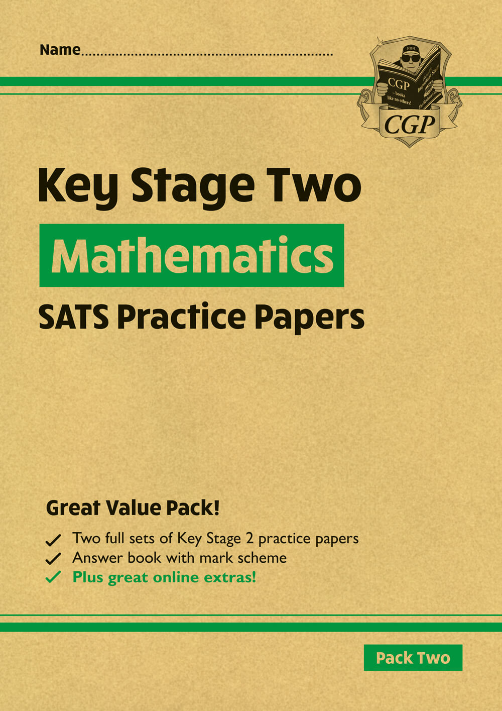CGP, KS2 Maths SATS Practice Papers: Pack 2 - for the 2025 tests (with free Online Extras)
