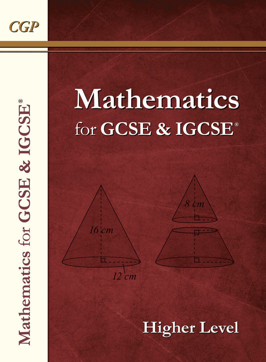 CGP Maths for GCSE and IGCSE® Textbook: Higher - includes Answers