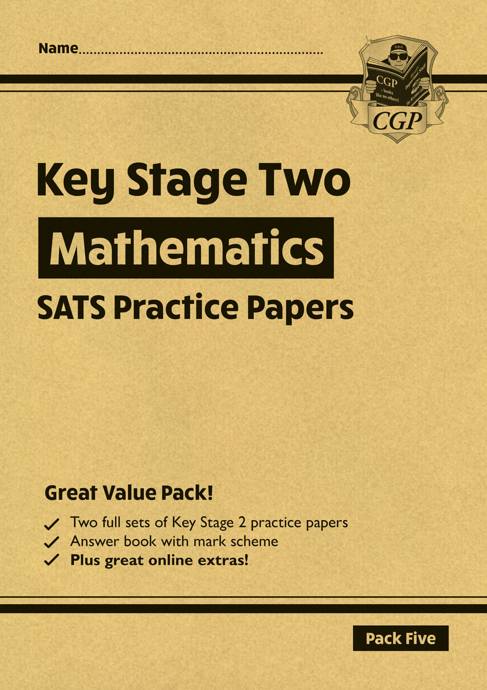 CGP, KS2 Maths SATS Practice Papers: Pack 5 - for the 2025 tests (with free Online Extras)