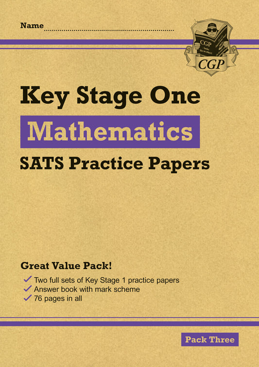 CGP, KS1 Maths SATS Practice Papers: Pack 3 (for end of year assessments)