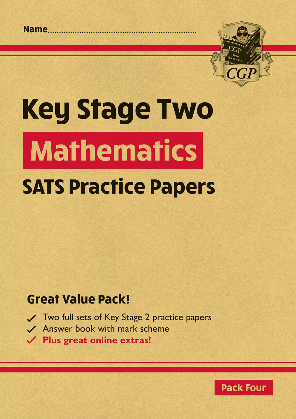 CGP, KS2 Maths SATS Practice Papers: Pack 4 - for the 2025 tests (with free Online Extras)