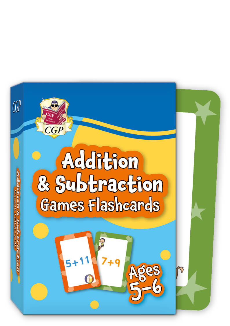CGP, Addition & Subtraction Games Flashcards for Ages 5-6 (Year 1)