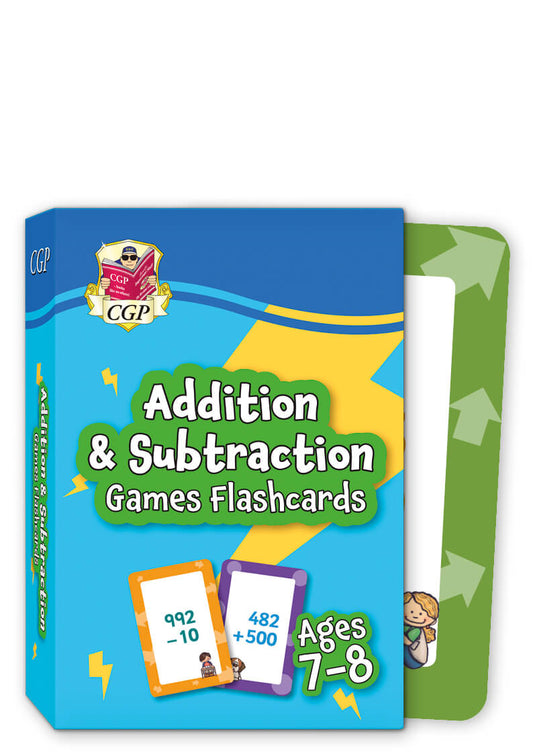 CGP, Addition & Subtraction Games Flashcards for Ages 7-8 (Year 3)