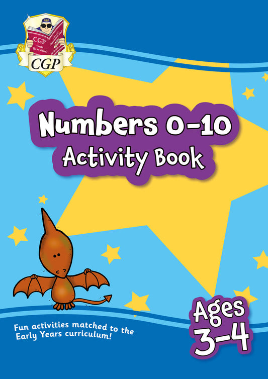 CGP Numbers 0-10 Activity Book for Ages 3-4 (Preschool)