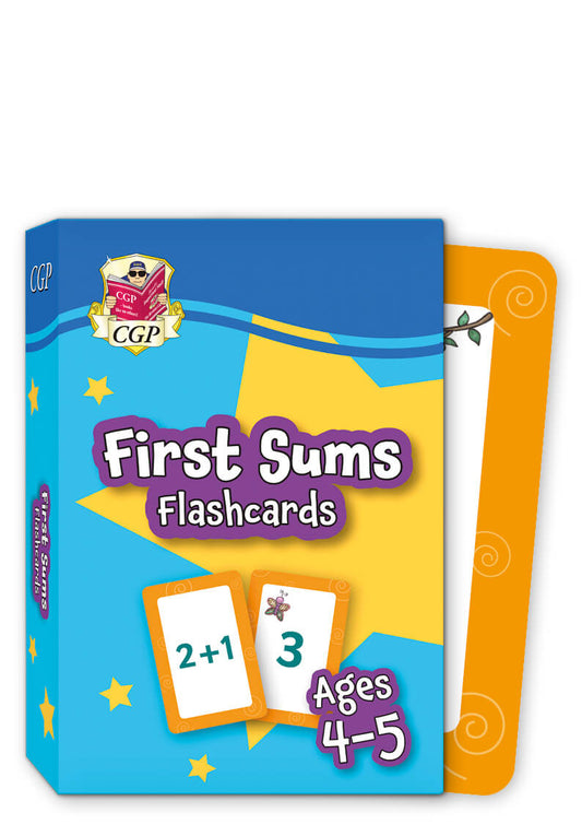 CGP First Sums Flashcards for Ages 4-5 (Reception): perfect for learning the number bonds to 10