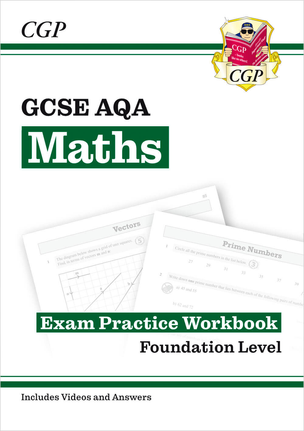 CGP GCSE Maths AQA Exam Practice Workbook: Foundation - includes Video Solutions and Answers