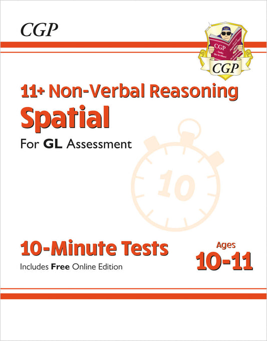 CGP 11+ GL 10-Minute Tests: Non-Verbal Reasoning Spatial - Ages 10-11 Book 1 (with Online Edition)