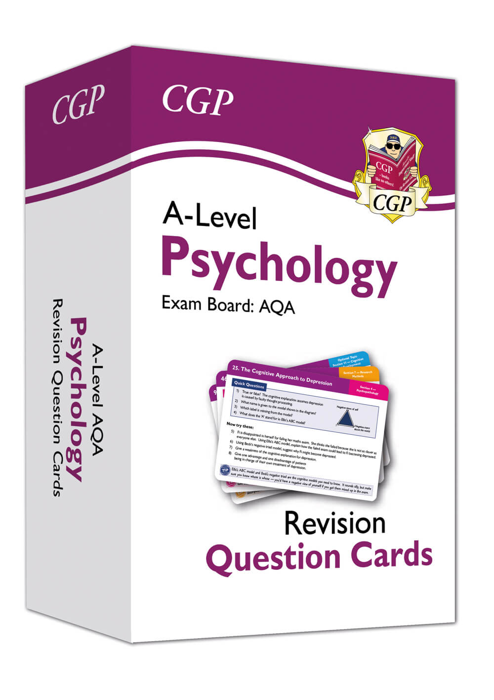 CGP New A-Level Psychology AQA Revision Question Cards