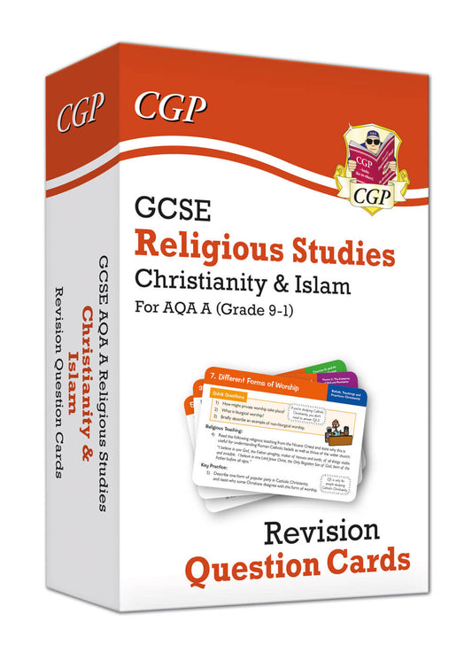 CGP GCSE AQA A Religious Studies: Christianity & Islam Revision Question Cards