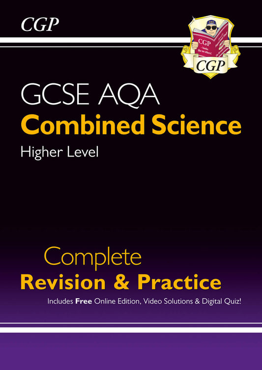 CGP GCSE Combined Science AQA Higher Complete Revision & Practice w/ Online Ed, Videos & Quizzes