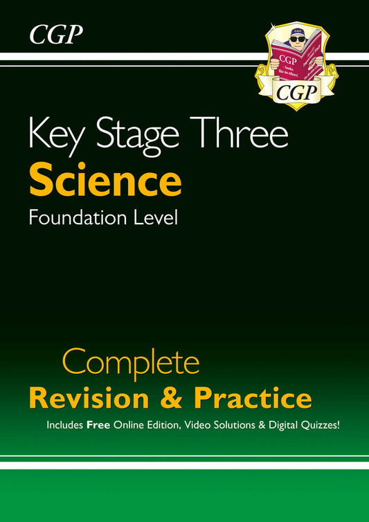 CGP KS3 Science Complete Revision & Practice – Foundation (includes Online Edition, Videos & Quizzes)