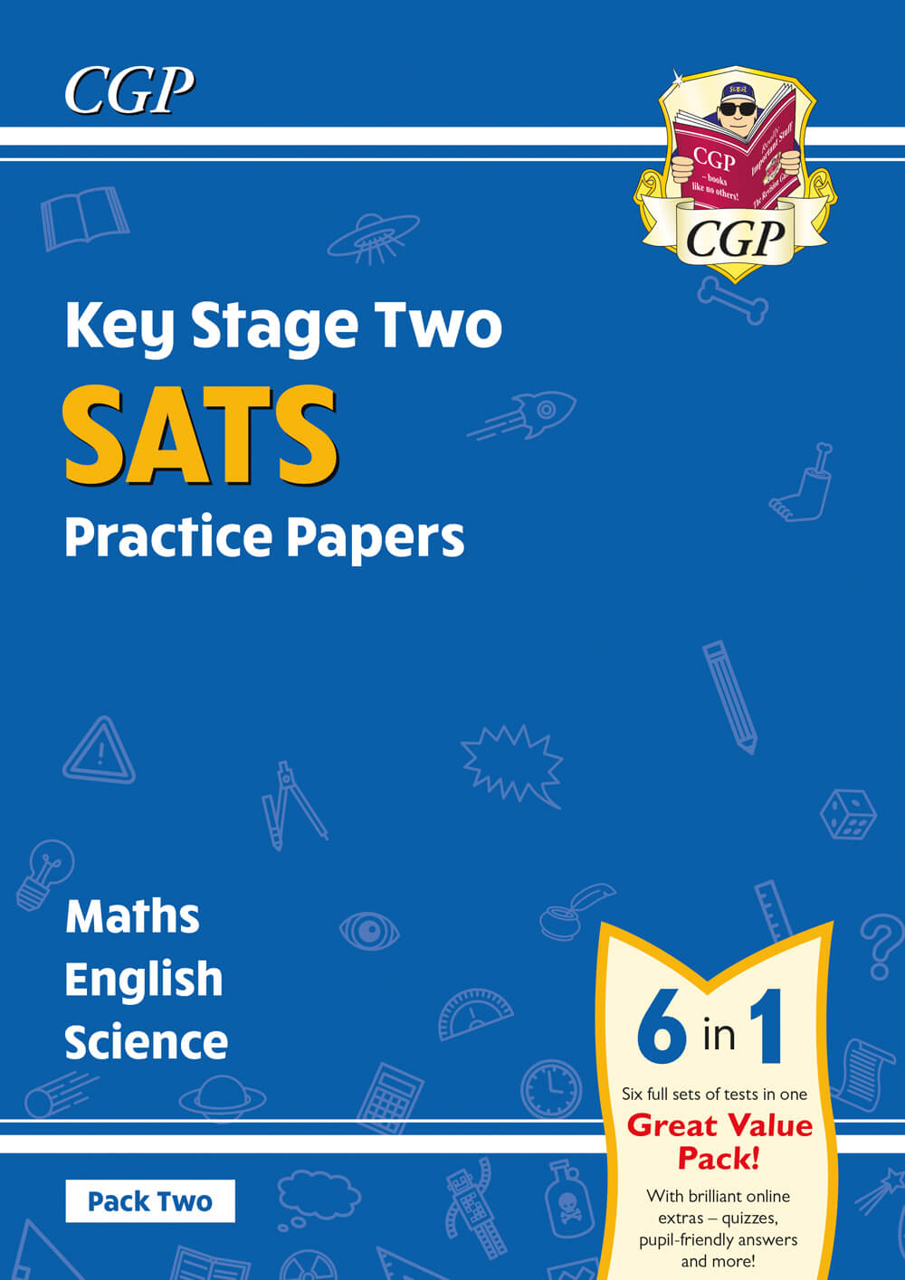 CGP, KS2 Complete SATS Practice Papers Pack 2: Science, Maths & English (for the 2025 tests)