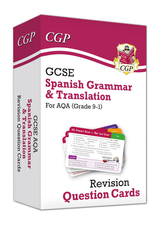 CGP GCSE AQA Spanish: Grammar & Translation Revision Question Cards (For exams in 2025)