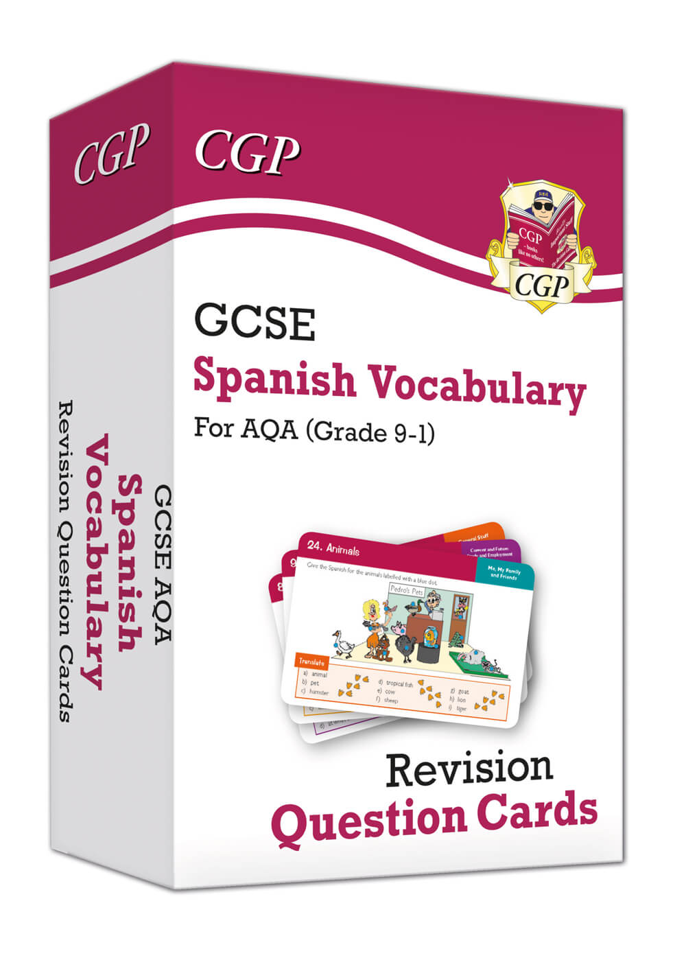 CGP GCSE AQA Spanish: Vocabulary Revision Question Cards (For exams in 2025)