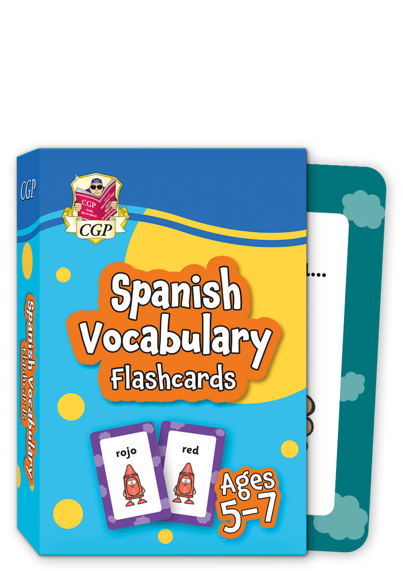 CGP, Spanish Vocabulary Flashcards for Ages 5-7 (with Free Online Audio)