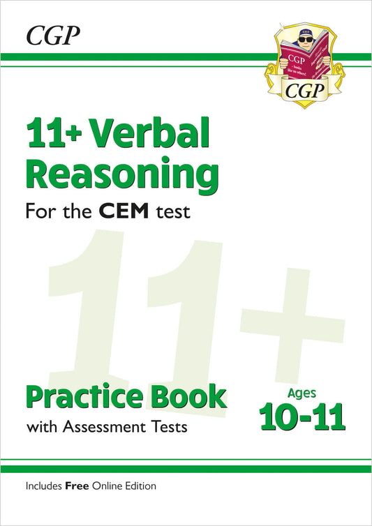 CGP 11+ CEM Verbal Reasoning Practice Book & Assessment Tests - Ages 10-11 (with Online Edition)